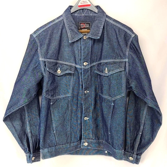 Vintage Button Down Pocketed Denim Jacket
